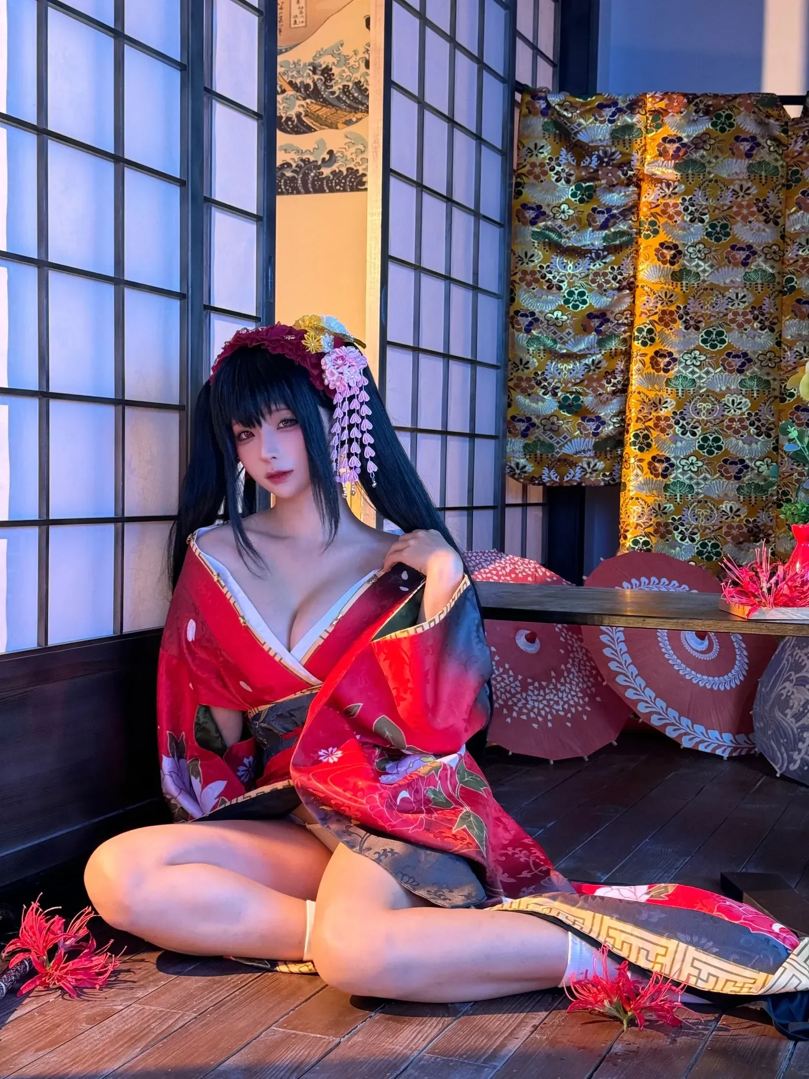 图片[4] - 蠢沫沫 – 狂三和服 · 花絮 [110P] - 宅自学